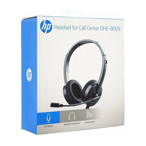 HP Audífonos de Diadema con Micrófono DHE-8009 – Sonido Estéreo Home Office