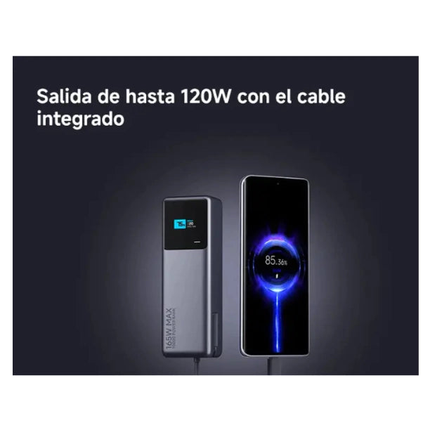 Power Bank Xiaomi 165W 10000mAh para Viajes y Carga de Laptops