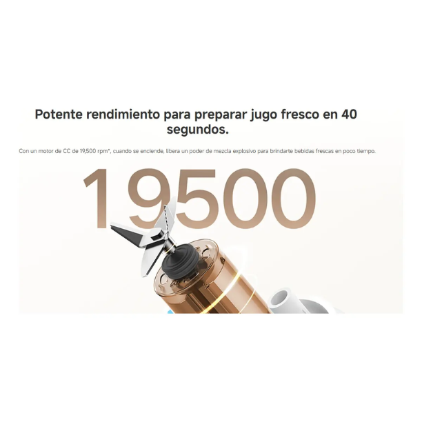 Xiaomi Vaso Batidor Portátil 300 ml – Licuadora Recargable USB-C para Smoothies y Jugos