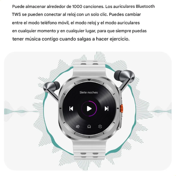 Aurafit Smart Watch AM32 – Pantalla AMOLED, Llamadas Bluetooth y Monitoreo de Salud 24/7