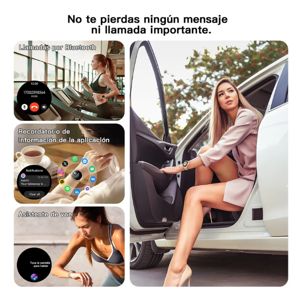 Kieslect Lady Watch Lora Reno 3 Pantalla AMOLED 1.32" Llamadas Bluetooth 5ATM
