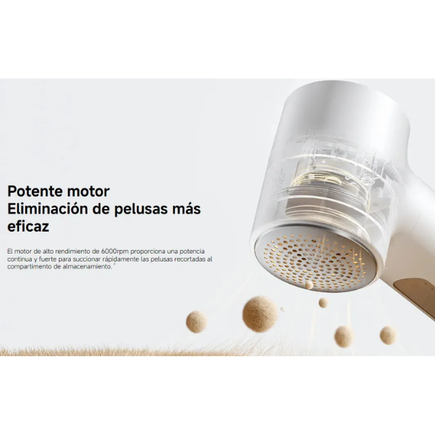 Xiaomi Removedor de Pelusas 2 Mijia – Quitapelusas Eléctrico Recargable USB-C para Ropa y Telas