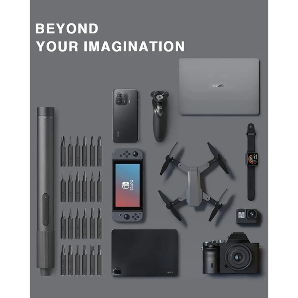 Xiaomi Destornillador Eléctrico de Precisión 24 Puntas USB-C Torque Ajustable