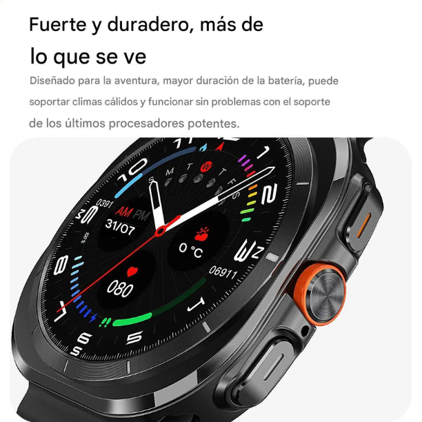 Aurafit Smart Watch AM32 – Pantalla AMOLED, Llamadas Bluetooth y Monitoreo de Salud 24/7