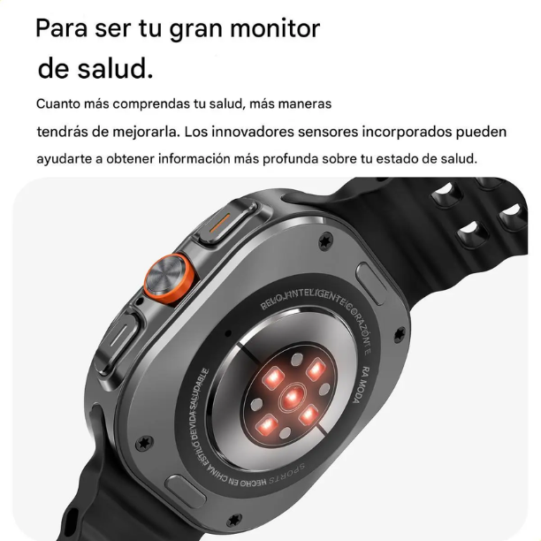 Aurafit Smart Watch AM32 – Pantalla AMOLED, Llamadas Bluetooth y Monitoreo de Salud 24/7