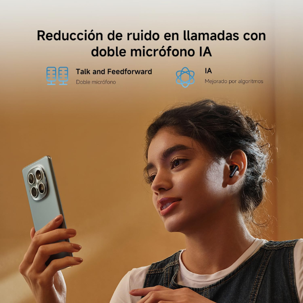 Audífonos Bluetooth Xiaomi Redmi Buds 8 Active 37H Bluetooth 5.4 IP54 Micrófonos IA