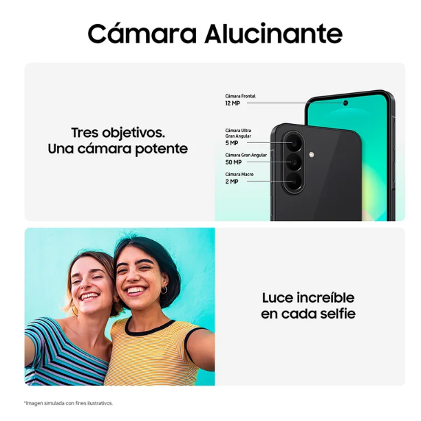 Samsung Galaxy A27 5G 128GB 6GB RAM – Pantalla AMOLED 120 Hz, Cámara 50 MP y Batería 5000 mAh