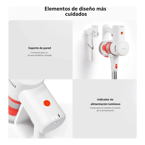 Xiaomi Aspiradora de Bastón G20 Lite – Aspiradora Inalámbrica 18,000 Pa con Luz LED y Filtración de 5 Etapas